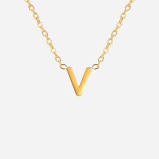Bogstav Halskæde 18K Guldbelagt