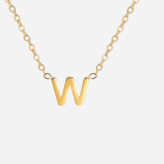Bogstav Halskæde 18K Guldbelagt