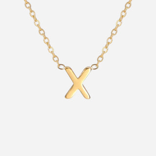 Bogstav Halskæde 18K Guldbelagt