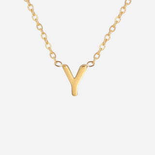 Bogstav Halskæde 18K Guldbelagt