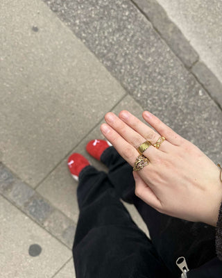 Riflet Ring 18K Guldbelagt