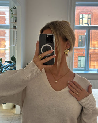 Barok Ferskvandsperle Halskæde 18K Guldbelagt