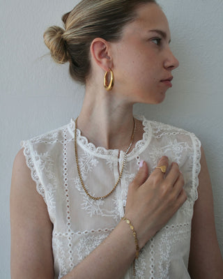 Chunky Hoops 18K Guldbelagt