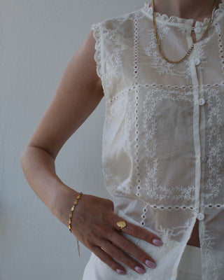 Panzer Tennis Halskæde 18K Guldbelagt 3mm