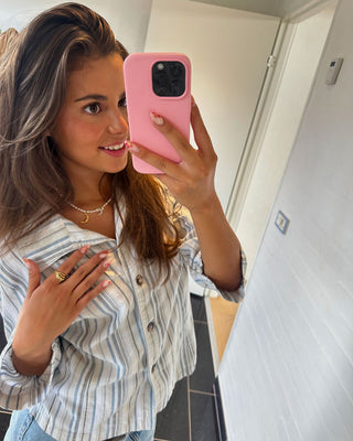 Callisto Hamret Moon Ferskvandsperle Halskæde 18K Guldbelagt