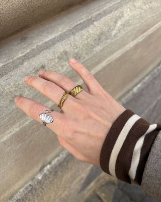 Small Melted Ring 18K Guldbelagt