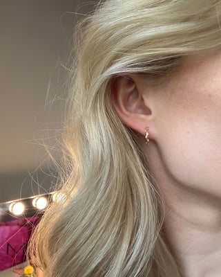 Small Huggie Hoops 18K Guldbelagt