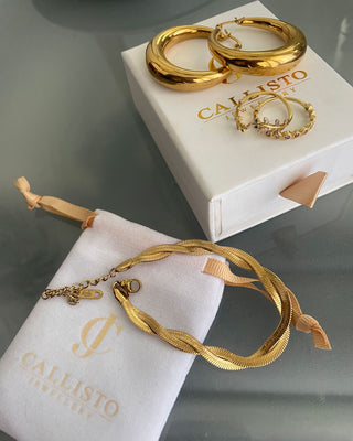 Chunky Hoops 18K Guldbelagt