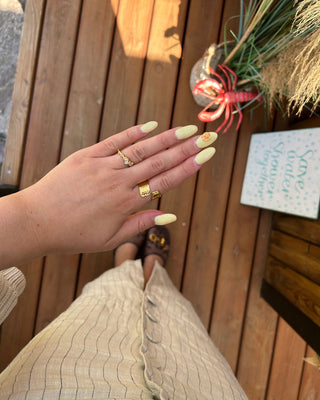 Krystal Zirkonia Ring 18K Guldbelagt