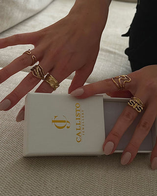 Unika Ring 18K Guldbelagt