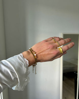 Sparkling Zirkonia Ring 18K Guldbelagt