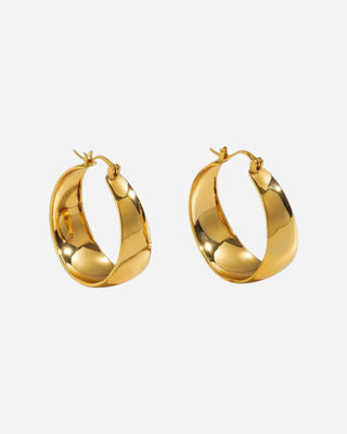 Classic Gold Hoops 18K Guldbelagt