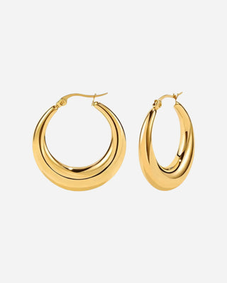 Chunky Hoops 18K Guldbelagt