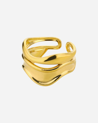 Elegant Aesthetic Ring 18K Guldbelagt