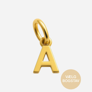 Bogstav Vedhæng 18K Guldbelagt