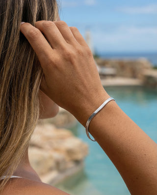 Flad Slange Armbånd 4mm