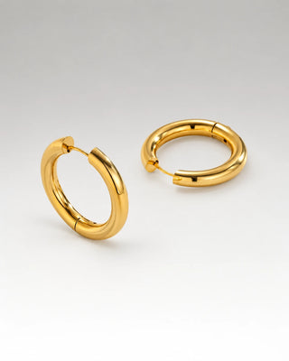 Basic Hoops 18K Guldbelagt