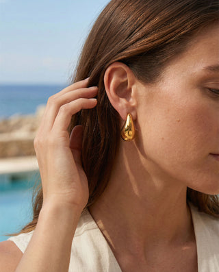 Chunky Øreringe 18K Guldbelagt