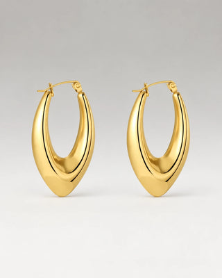 Chunky Teardrop Hoops 18K Guldbelagt