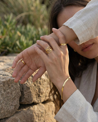 Unika Ring 18K Guldbelagt