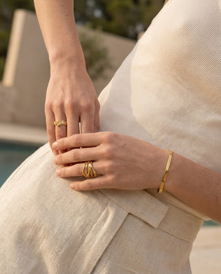 Unika Ring 18K Guldbelagt