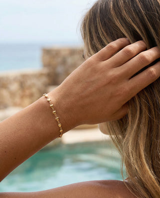 Love Chain Armbånd 18K Guldbelagt 4mm