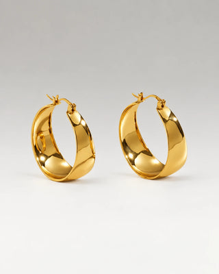 Classic Gold Hoops 18K Guldbelagt