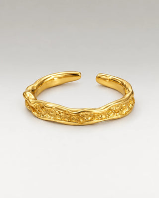 Hamret Edge Ring 18K Guldbelagt