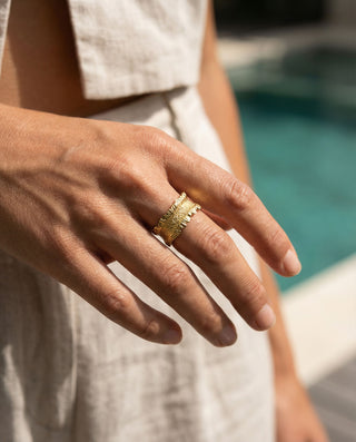 Crush Ring 18K Guldbelagt