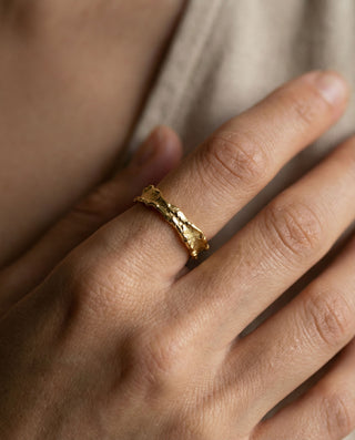 Smelted Ring 18K Guldbelagt