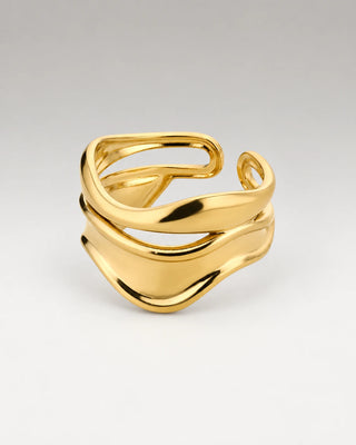 Elegant Aesthetic Ring 18K Guldbelagt