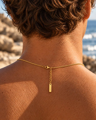 Sirocco Cuban Necklace 18K Guldbelagt 1.5mm