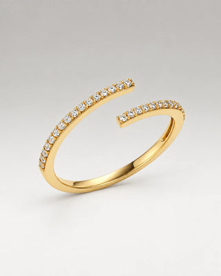 Glimtende Klassisk Zirkonia Ring 18K Guldbelagt