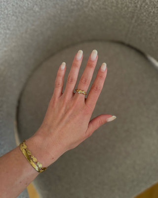 Krystal Zirkonia Ring 18K Guldbelagt