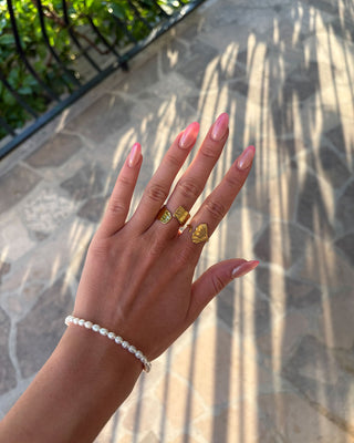 Musling Ring 18K Guldbelagt