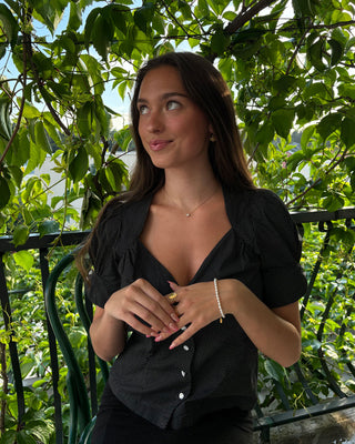 Minimalist Zirkonia Halskæde 18K Guldbelagt