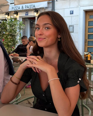 Small Fan Texture Øreringe 18K Guldbelagt