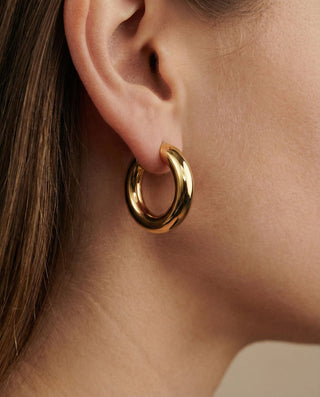 Klassisk Hoops 18K Guldbelagt