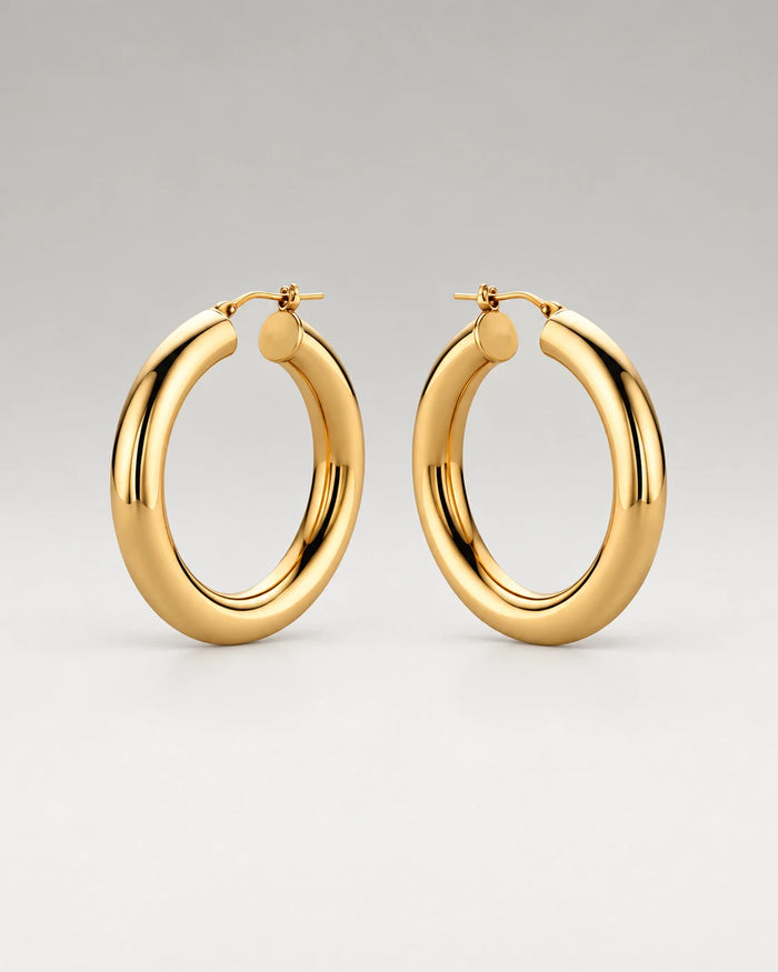 Klassisk Hoops 18K Guldbelagt