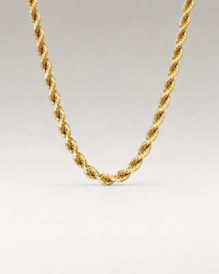 Rope Choker 18K Guldbelagt 4mm