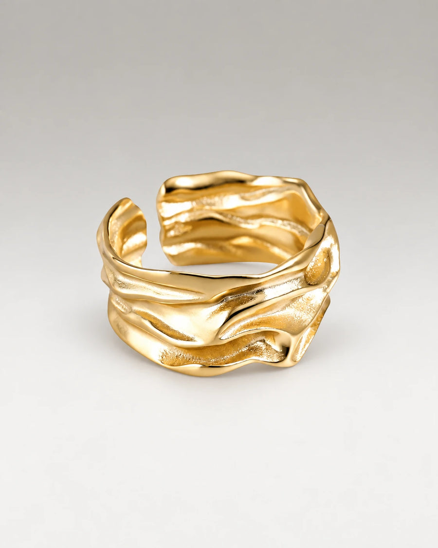 Melted Ring 18K Guldbelagt