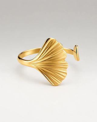 Musling Ring 18K Guldbelagt