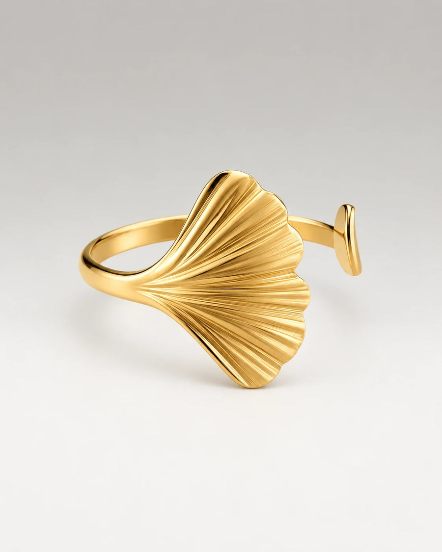 Musling Ring 18K Guldbelagt