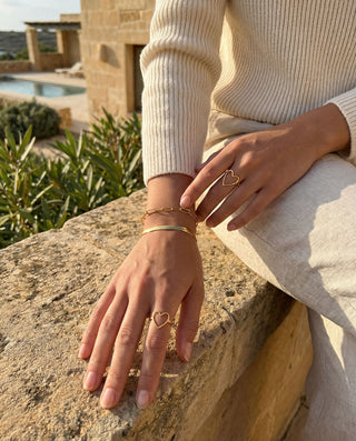 Big Heart Ring 18K Guldbelagt