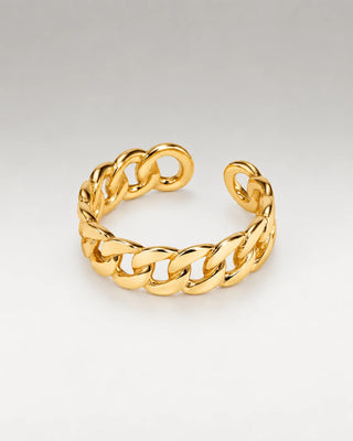 Panzer Facet Ring 18K Guldbelagt