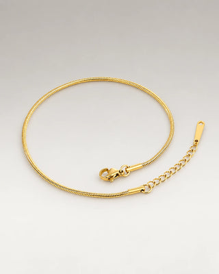 Rund Slange Armbånd 18K Guldbelagt 1.5mm