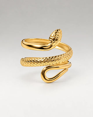 Slange Tekstur Ring 18K Guldbelagt