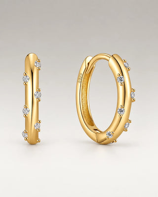 Small Huggie Hoops 18K Guldbelagt