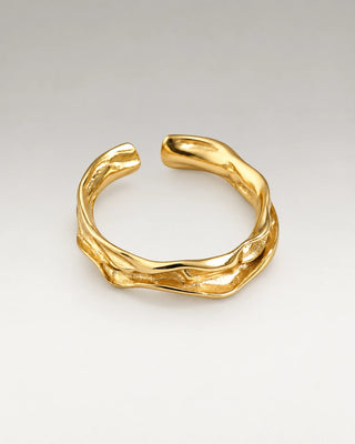 Small Melted Ring 18K Guldbelagt