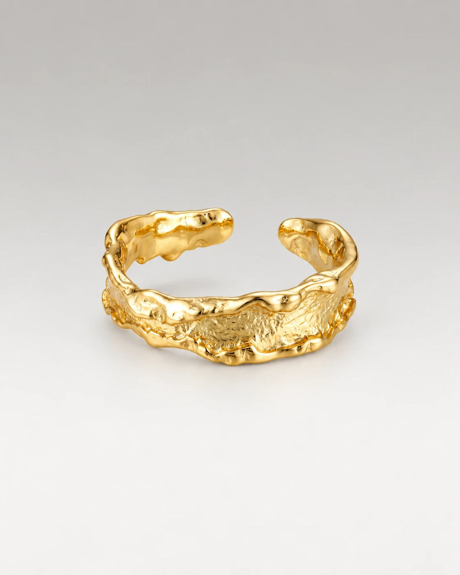 Smelted Ring 18K Guldbelagt